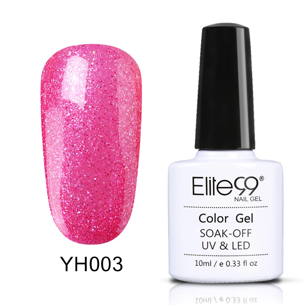 Elite99 уф-гель лак для ногтей 10 мл долгое уф-гель красочные Polishes наир искусство выбрать 1 розовая серия в 12 цветах - Цвет: YH003-10ML