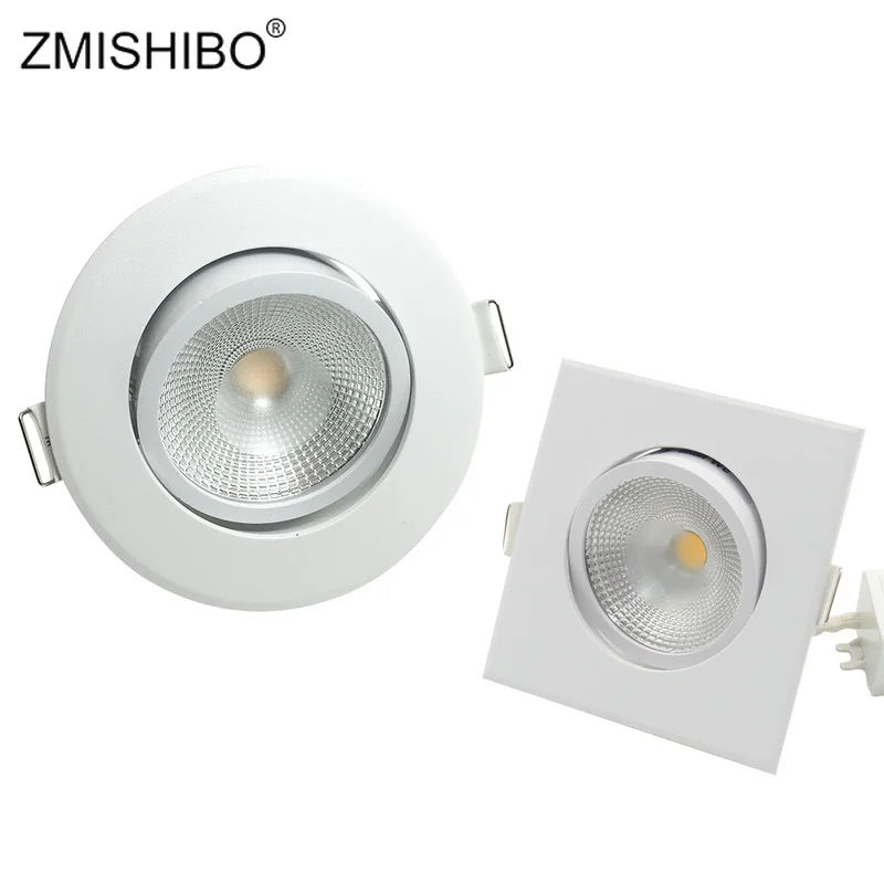 ZMISHIBO точечные светодиодные COB светильники 10 шт./лот 110 В 220 5 Вт 75 мм отверстие для