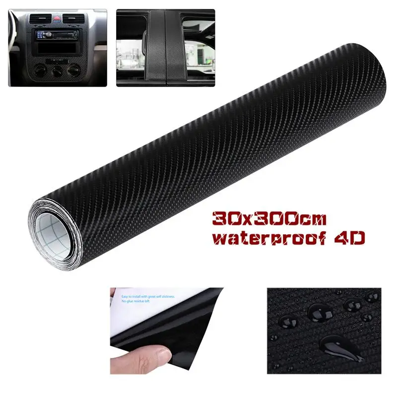 Виниловая обертка из углеродного волокна 4D водонепроницаемая самодельная