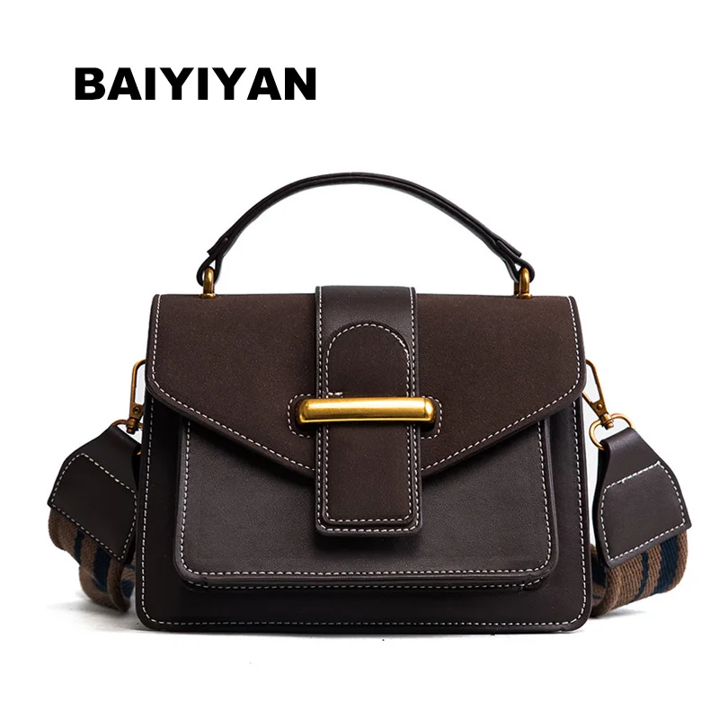 Женская сумка через плечо из нубука в европейском и американском стиле | Багаж