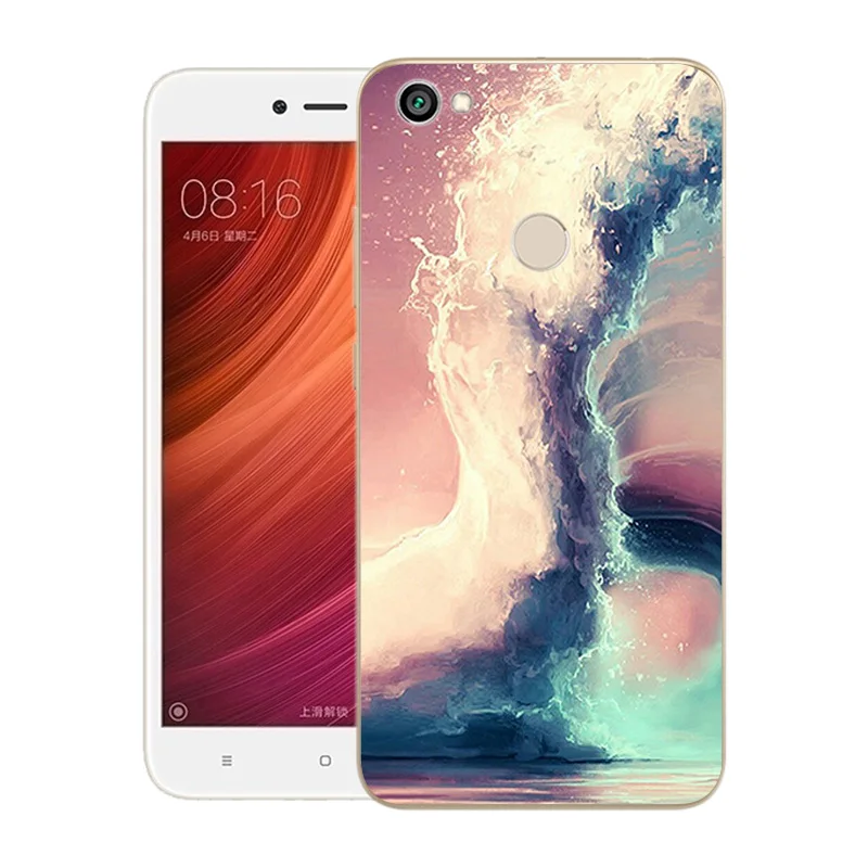 Чехол из ТПУ для Xiaomi Redmi Note 5A Prime мягкий силиконовый чехол с принтом тока телефона