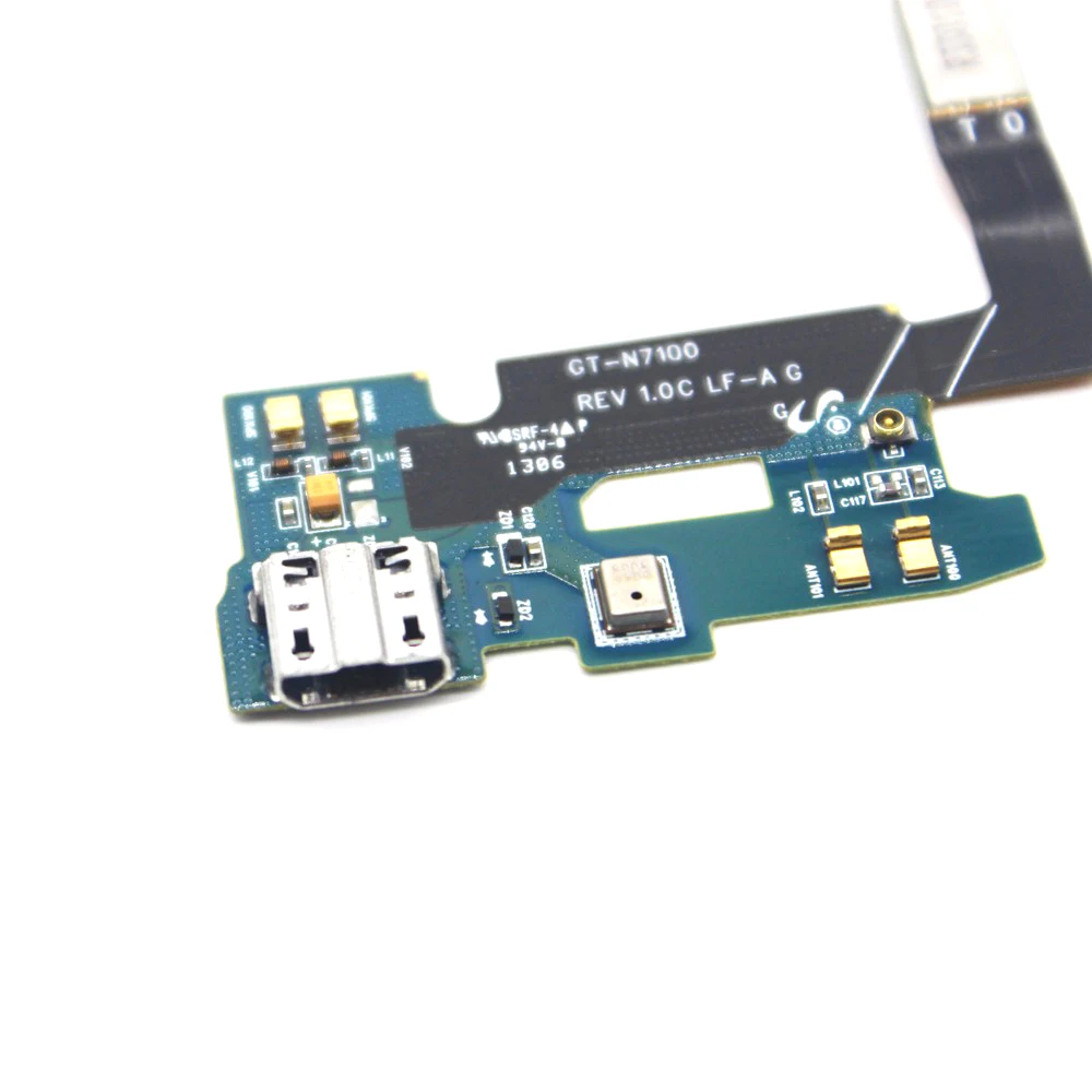 100% Оригинальный Новый для Samsung Note 2 N7100 док-разъем зарядный USB-порт гибкий кабель |