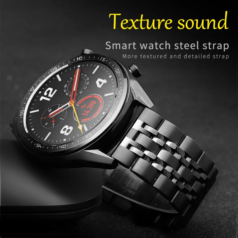 Ремешок из нержавеющей стали для Huawei watch GT 2 pro gt 2e /dream/magic se запасной металлический