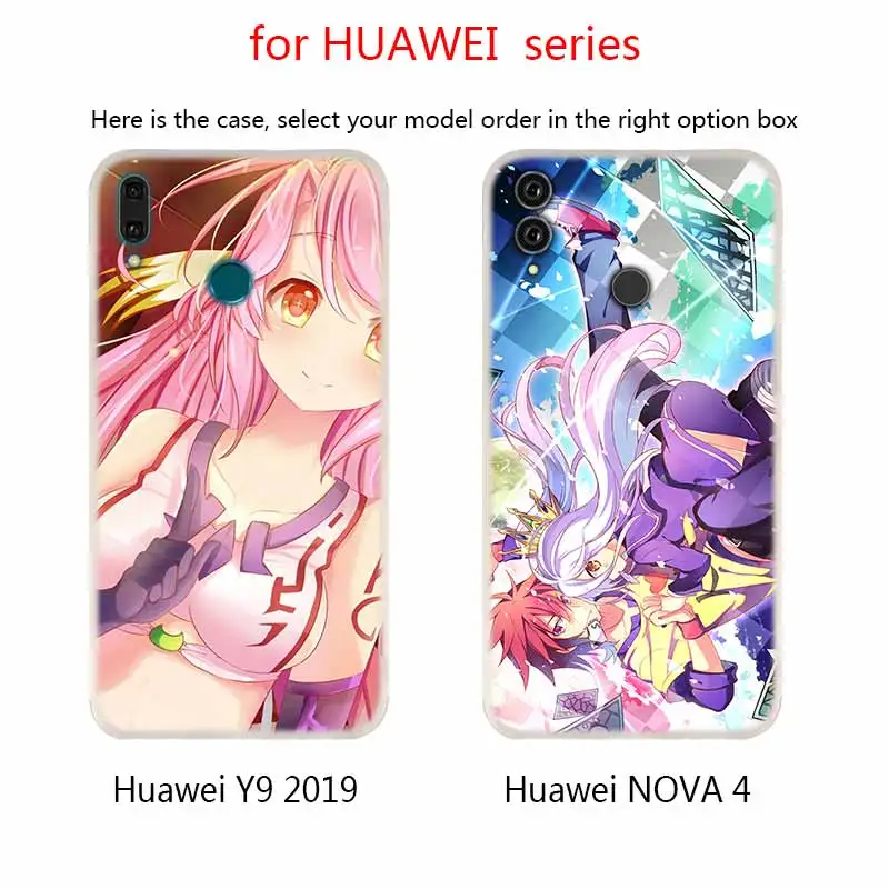 Мягкие силиконовые чехлы Аниме dakimakura no game life для Huawei Mate 10 Lite 20 Pro 20X S Y5 2017 Y9 2018 2019 NOVA 3