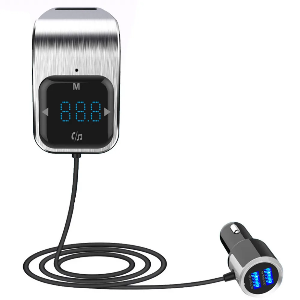 FM Transmitter Bluetooth Car Wirless Radio Adapter MP3 Player Modulator with Hands-free Speaking Dual USB Fast Charger #L | Автомобили и