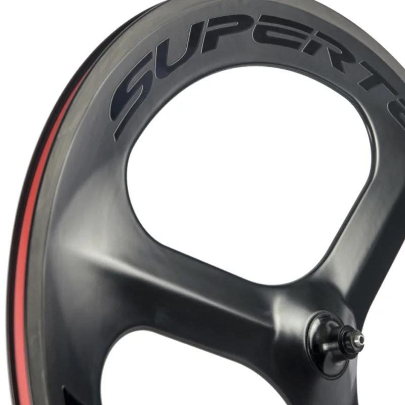 SUPERTEAM New decal 3spokes carbon wheels track bike front tri spokes road wheel clincher wheelset | Спорт и развлечения
