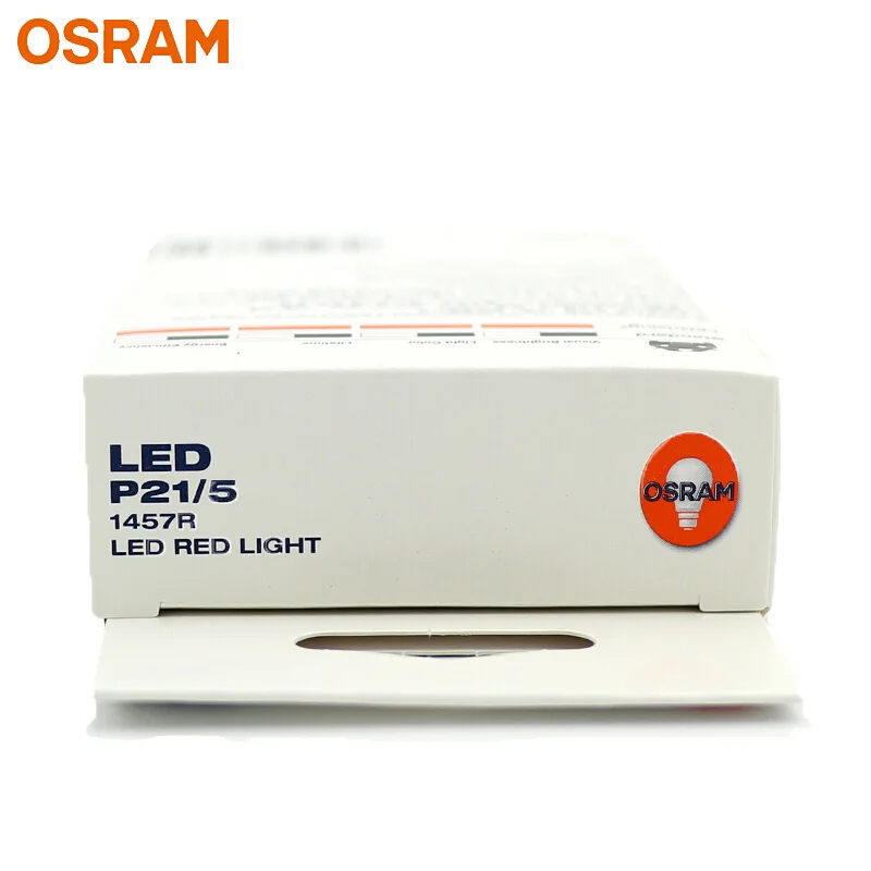 OSRAM СВЕТОДИОДНЫЙ riving standard светодиодный S25 P21/5 Вт 1457R красный цвет противотуманные