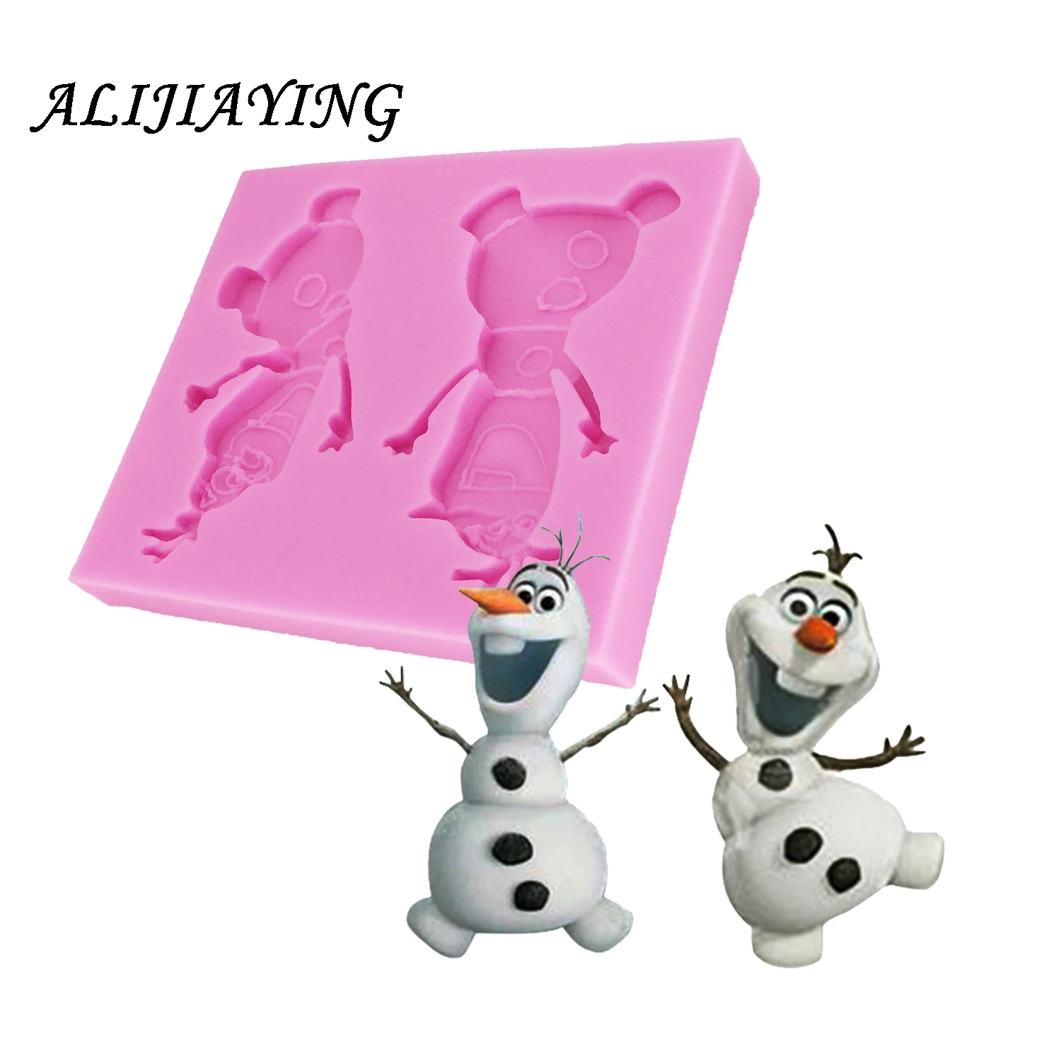 1 шт. DIY Рождество силиконовая форма «Снеговик» «Холодное сердце» Fondant(сахарная) торт Свадебная вечеринка украшения инструменты Кухня жаропрочная посуда, Кулинария Инструменты D0165