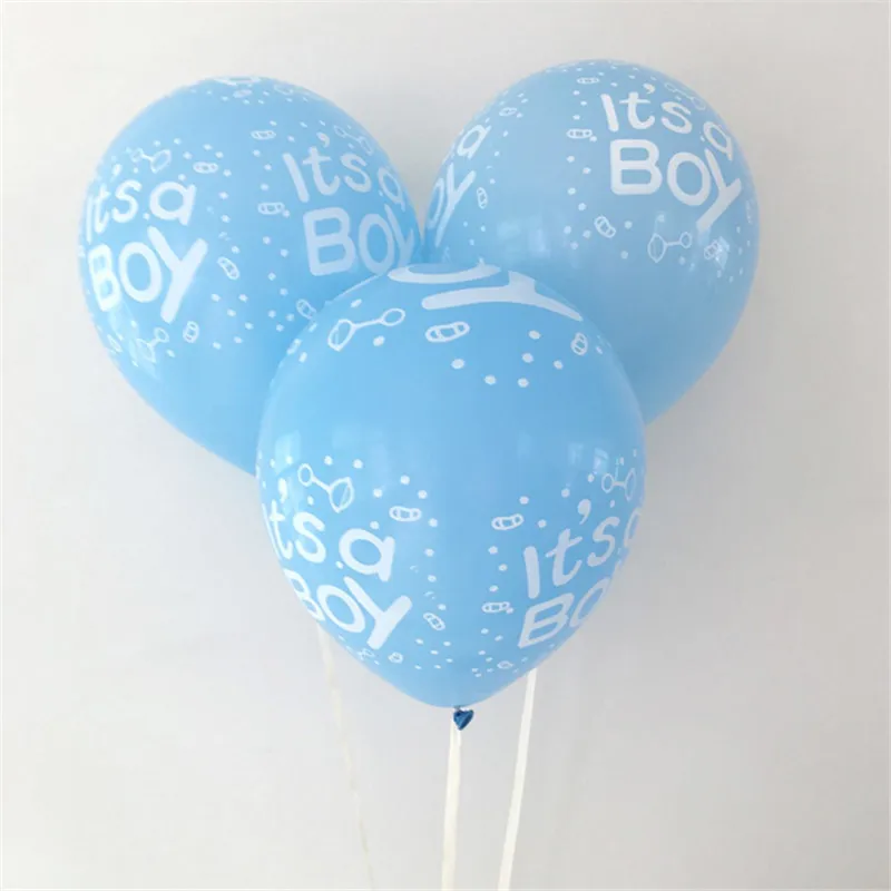 50pcs 12 Inch &quotIt's a Boy&quot And Girl&quot Latex Balloons Inflatable Helium Air Balls Happy Birthady Party Decoration Supplies |