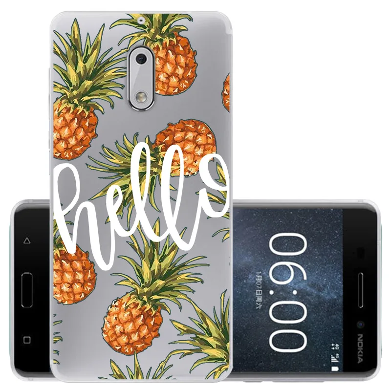 CROWNPRO чехол для Nokia 6 Чехол Мягкий силиконовый чехол для Nokia 6 TA-1000 TA-1003 5," защитный чехол для телефона для Nokia 6 Coque - Цвет: BLT