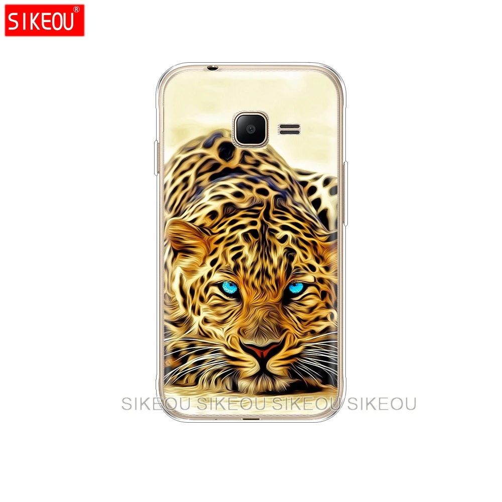 Силиконовый чехол для телефона Samsung Galaxy J1 Mini 2016 J105 J105F Nxt Duo wolf tiger lion Leopard bear |