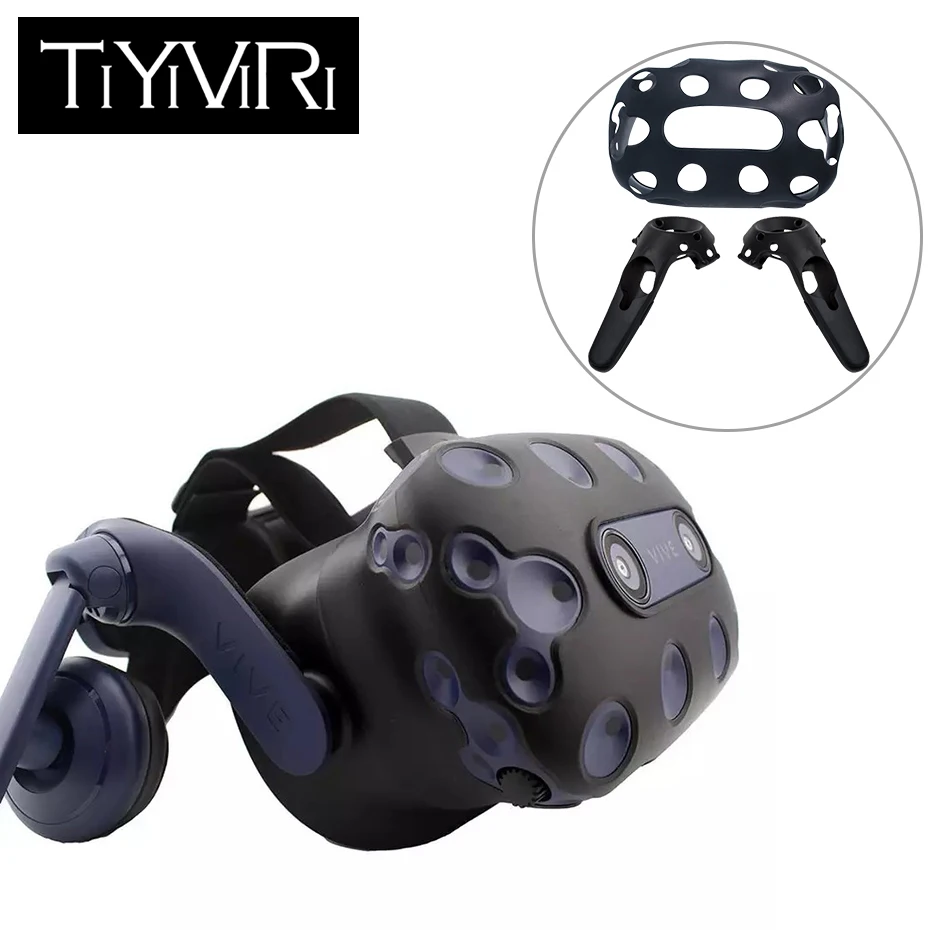 Силиконовый защитный чехол со шлемом для гарнитуры Htc Vive Pro с ручкой контроллера