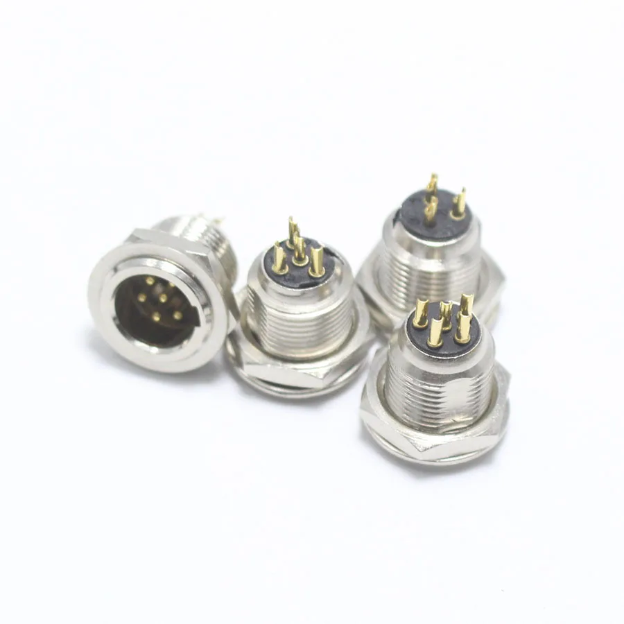 EClyxun 10 шт. Высокое качество Мини XLR 3Pin 4Pin 5Pin 6Pin штекер Шасси Панель Разъем