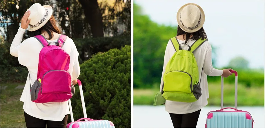 Travel outdoor folding skin bag mountaineering backpack travel Storage waterproof |