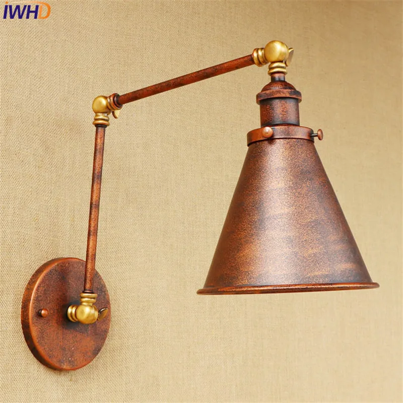 

Loft Decor Vintage Wall Light Home Lighting Industrial Edison Swing Long Arm Wall Lamp Sconce Lampara Aplique Pared LED