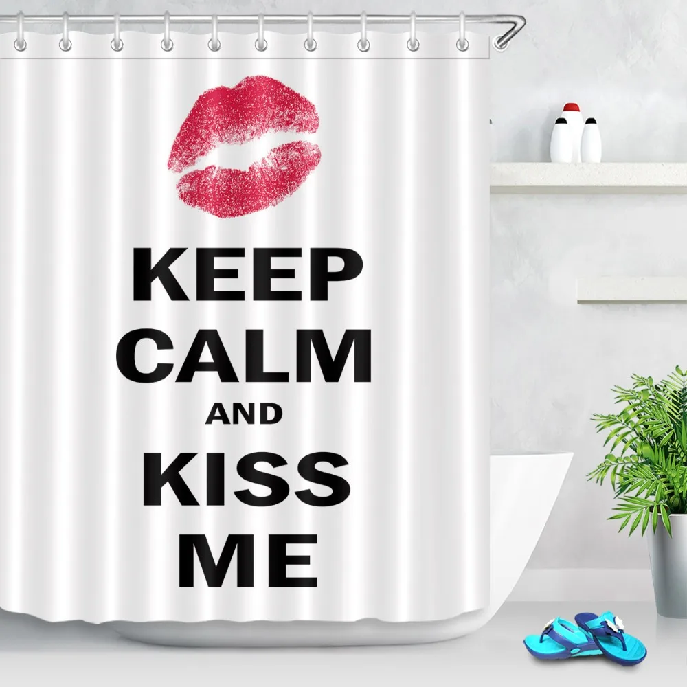 LB Забавный &quotKiss Me&quot Английский сленг белый Экстра длинная водонепроницаемая