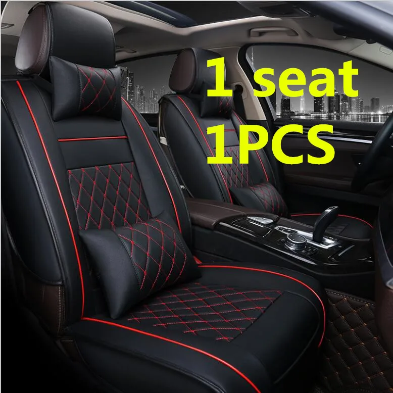 1pc Deluxe Edition Автомобильный Дорожный Кожаный чехол для сиденья, четыре сезона, универсальные автомобильные чехлы для сидений для автомобилей mazda 3 6 toyota RAV4 hyundai volvo ford - Название цвета: 1pc Deluxe Edition