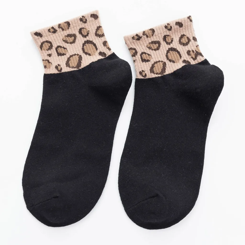Новые весенние женские носки с леопардовым принтом Модные ножные браслеты Sox Bobby