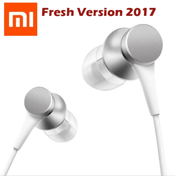 Новые 2017 Оригинальный Xiaomi mi Piston 3 свежая версия наушники с микрофоном вкладыши
