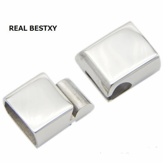 REAL BESTXY 10 шт./лот магнитные застежки из нержавеющей стали плоские Концевики для