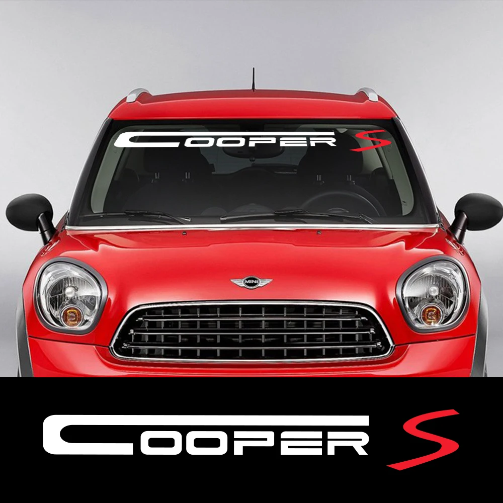 Car Styling Front Windshield Windscreen Decal Stickers For MINI Cooper S JCW R50 R53 R55 R56 R60 R61 F55 F56 F60 Accessories | Автомобили