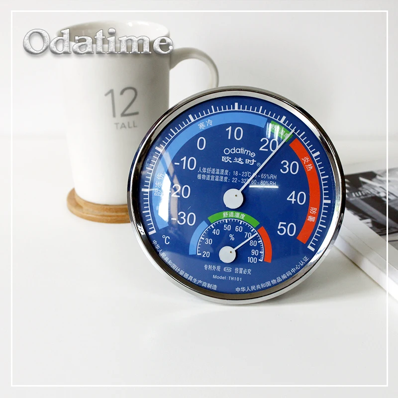 Фото Термометр/измеритель влажности Odatime комнатный настенный гигрометр домашний Термометр/измеритель влажности Odatime комнатный настенный гигрометр домашний