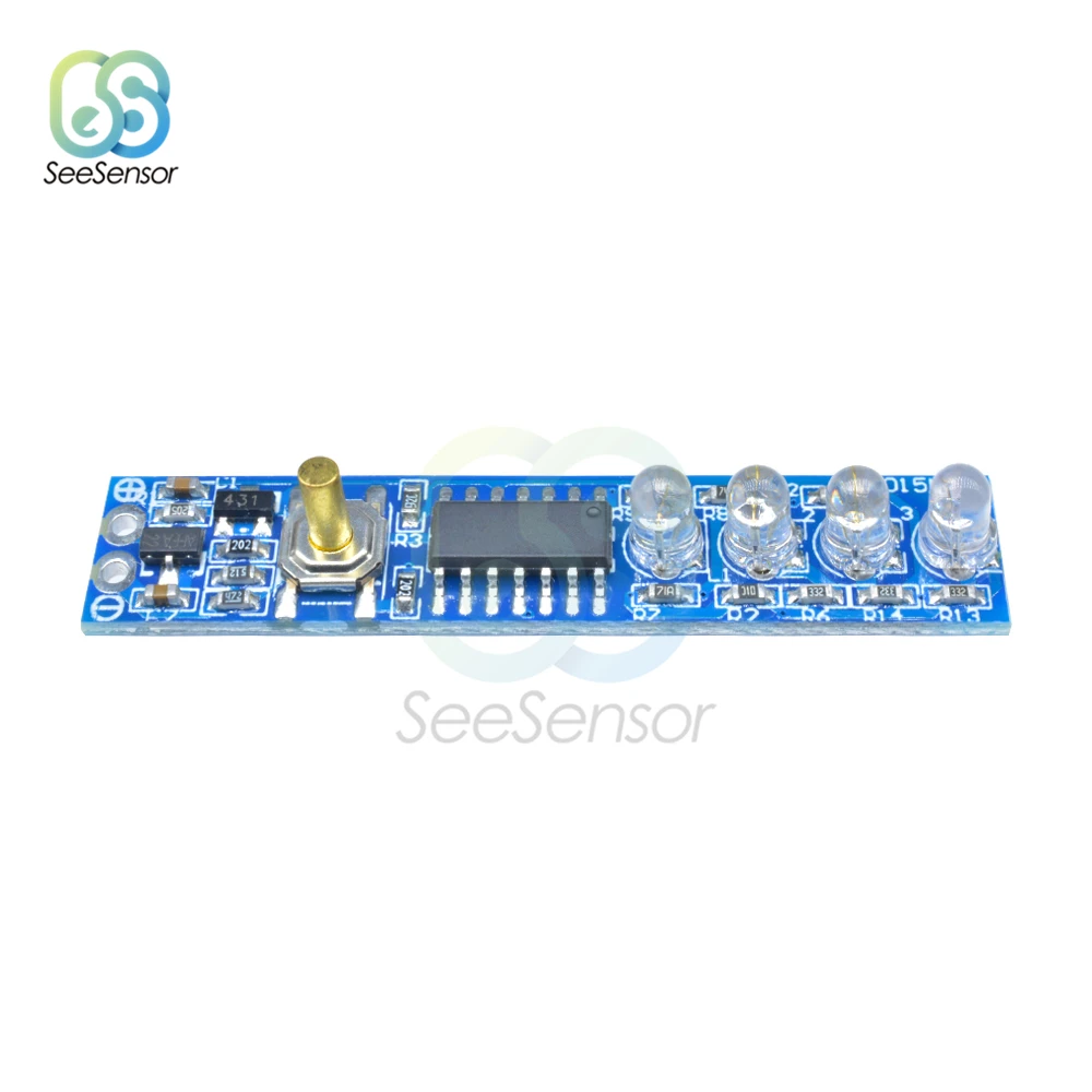 Индикатор емкости литиевой батареи 1S/2S/3S/Φ Светодиодная панель индикатор уровня