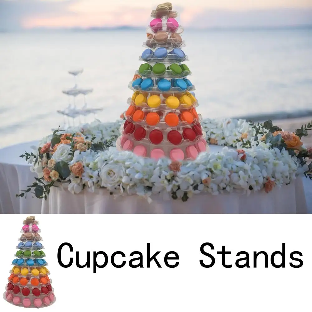 10 ярусов стеллаж для выпечки и подставка держатель пирамида из Макарон Для