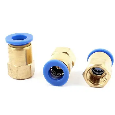 

3pcs 1/4 BSP Thread to 10mm Push in Pneumatic Air Quick Connect Tube Fitting