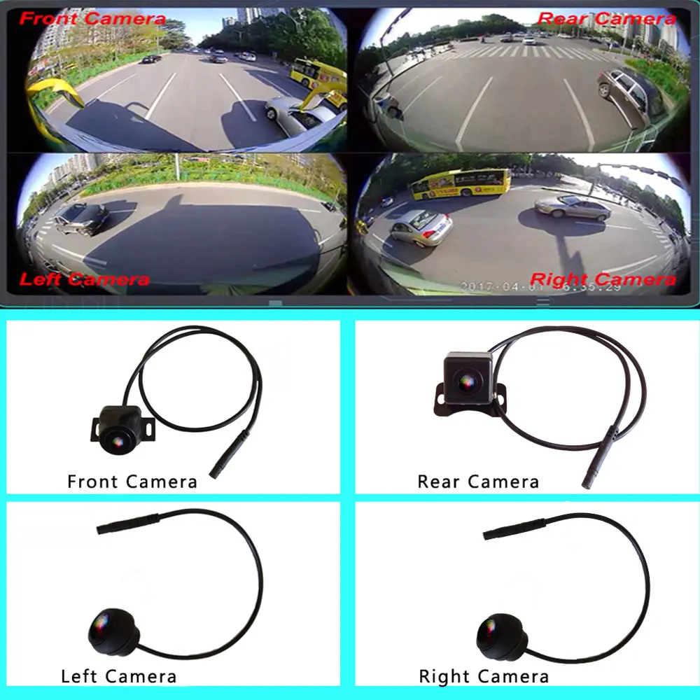 AMPrime 3D 360 градусов Система наблюдения за объемным обзором с панорамой вида птицы 4