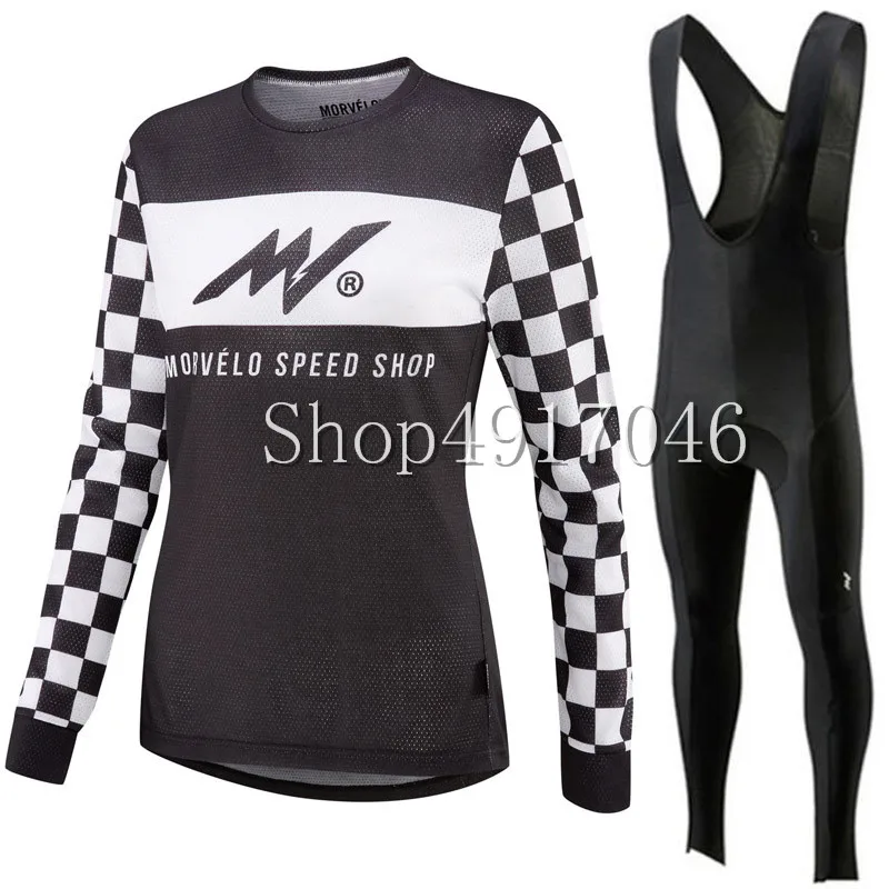 Morvelo Warm 2019 Winter Thermal Fleece Cycling Clothes women Jersey Suit Outdoor Riding Bike MTB Clothing Bib Pants Set | Спорт и