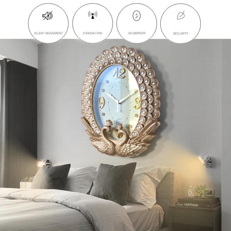 ASFULL простые настенные часы для гостиной в европейском стиле модные креативные