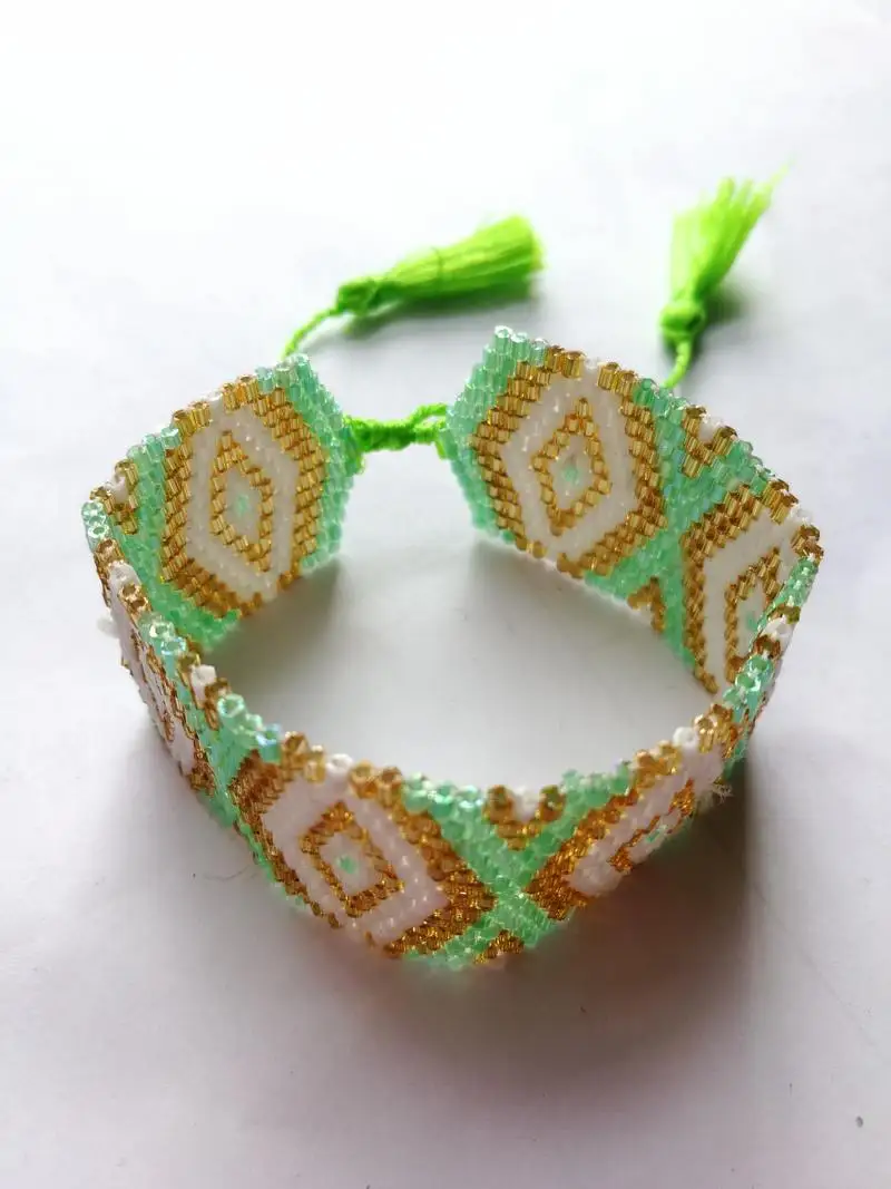 SHINUSBOHO с волнистым рисунком амулет pulseras Для мужчин Miyuki браслет Для женщин счастливый подарок Дружба Ювелирные изделия, на шнуровке, женские сапоги на шнуровке с бахромой; Сапоги браслет - Окраска металла: M-B0050