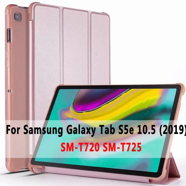 SM-T720 SM-T725 case Чехол для Samsung Galaxy Tab S5e 10,5 SM-T720 SM-T725 T720 T725 Смарт Мягкий противоударный чехол для Tab S5E 10,5 T720 T725+ Защитная пленка на экран+ подставка для ручек - Цвет: SM-T720 SM-T725 case
