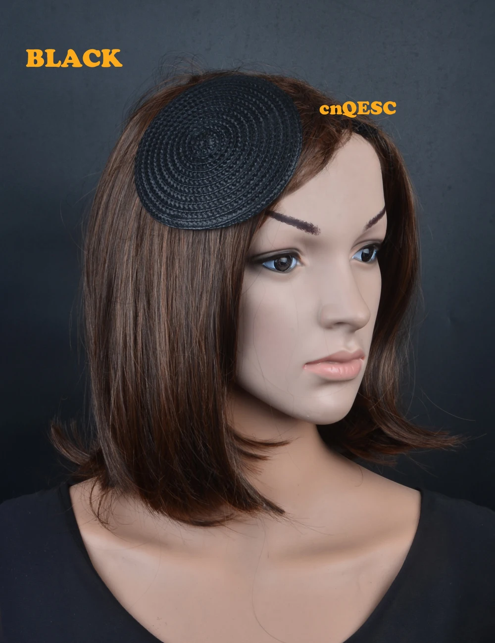 Обнаженная Розовая 11 СМ Круглая PP Соломенная основа дисковая тарелка Вуалетка