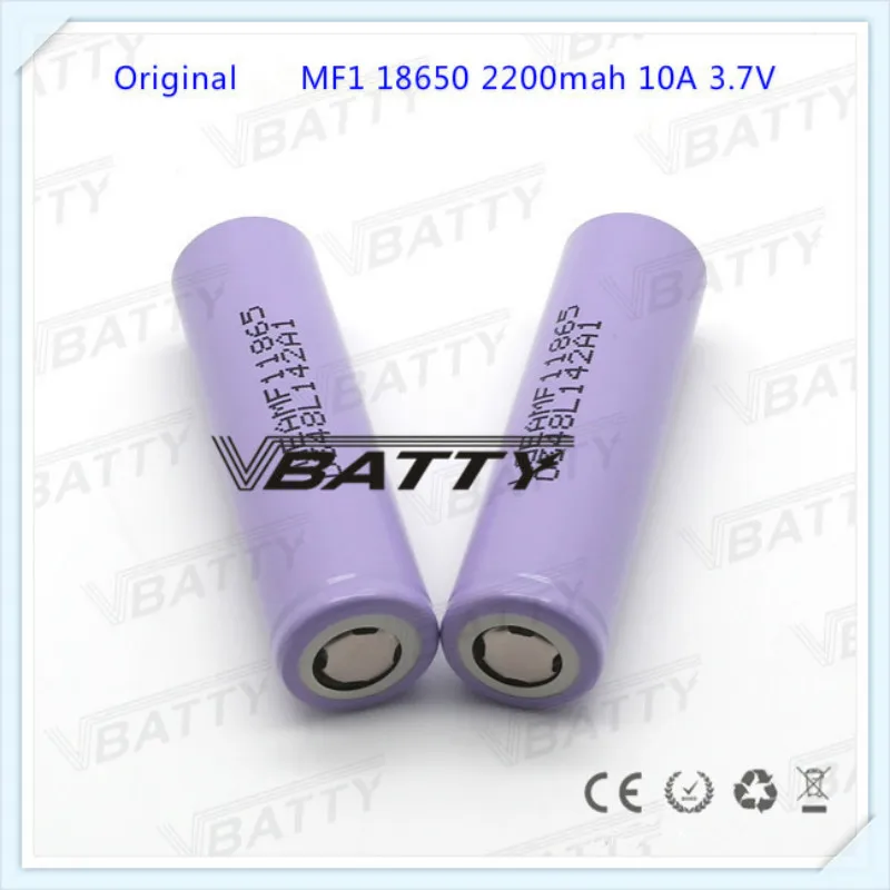 100% оригинал для LG MF1 18650 2200mah батарея 18650MF1 3 7 V разрядка 10A литий-ионная