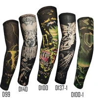 fake tattoo arm sleeve straight style fashion design unisex uv protection 1 piece general outdoor temporary