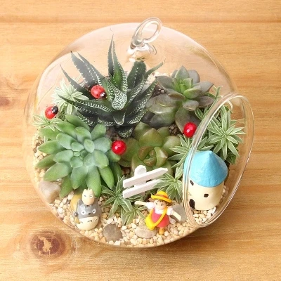 Микро ландшафт для украшения дома de 1 шт. искусственные цветы безфланцевый кактус