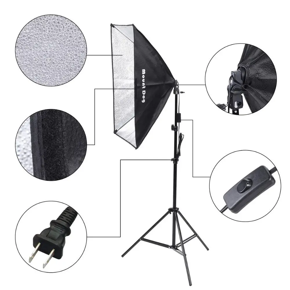 Софтбокс MOUNTDOG 20 &quotX28&quot рассеиватель светильник фотографии Непрерывный софтбокс