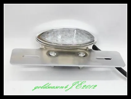 

Chrome LED Motorcycle Bike Quad ATV Brake Running License Plate Rear Tail Light
