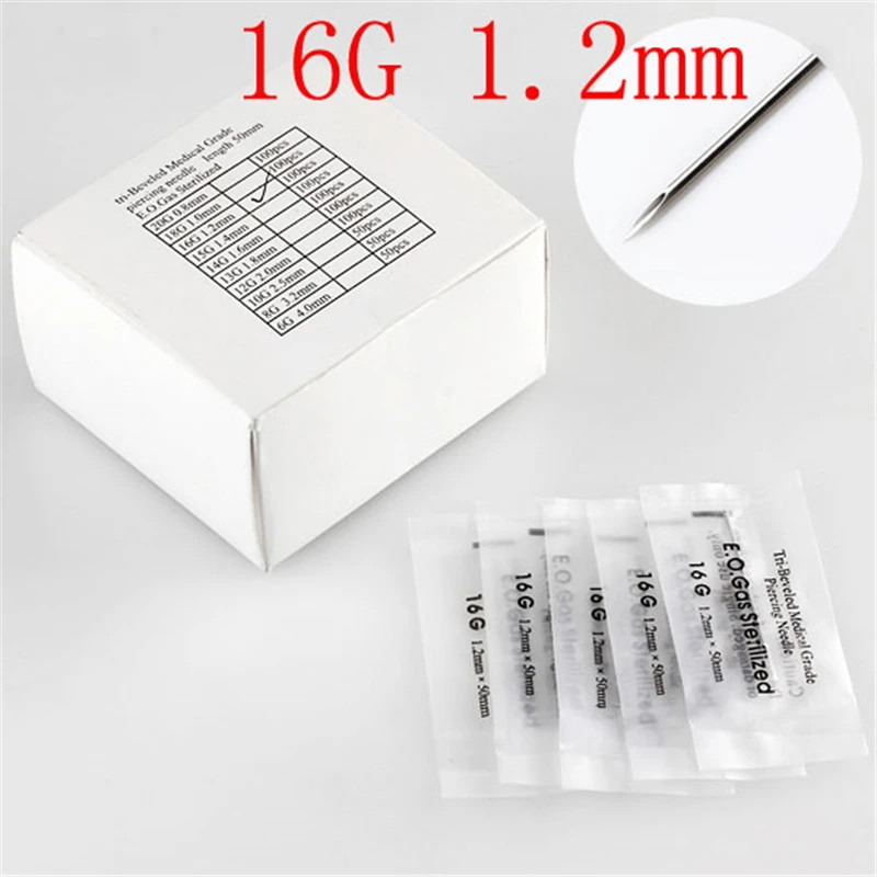 Ayliss 10 шт. пункционная игла 12 г (2 0 мм) 20 (0 8 нескольких датчиков пирсинг из