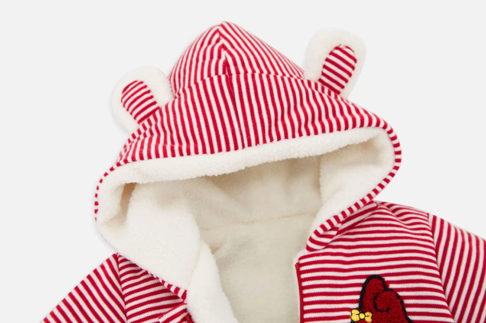 2018 комбинезон для маленьких девочек хлопковая зимняя одежда теплый толстый