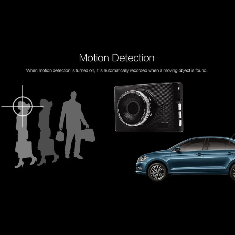 Anytek Q99D Автомобильный видеорегистратор 1080 P HD Автомобильная камера тире парковка