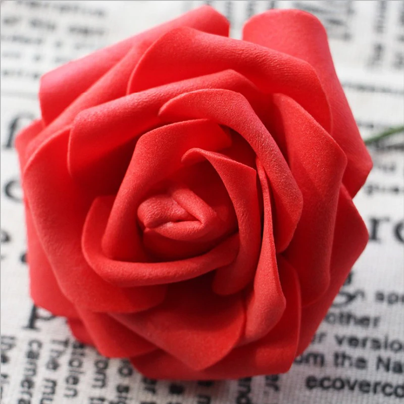 1 шт. 8 см пены Искусственный цветок розы Многоцветный розовое свадебное