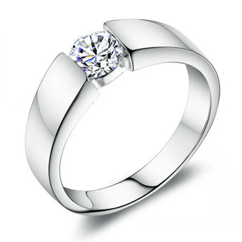 

Vintage Fine Jewelry Lovers Couple Men Ring Sterling 925 Bridegroom Wedding Rings Engagement Accessories Love-034