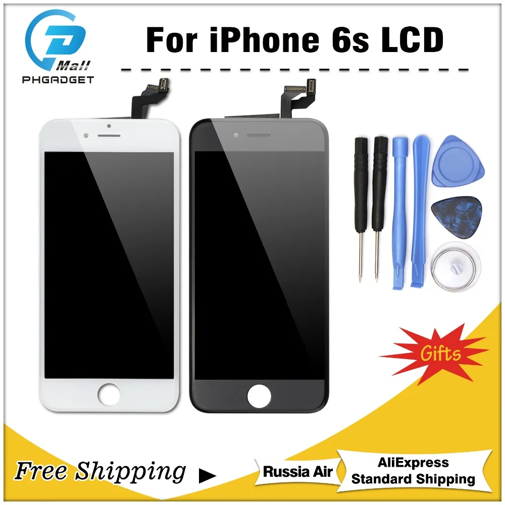 1 шт. отличное качество ЖК дисплей сенсорный экран для iPhone 6 6G Дисплей Планшета