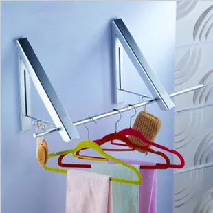 Компактный алюминиевый выдвижной складной подвесной мини-стеллаж для одежды
