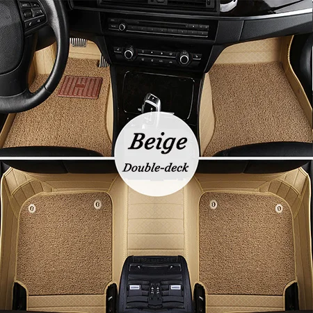 Beige with beige Кож специальные автомобильные коврики для Mazda Все модели mazda 3 Axela 2, 5, 6, 8 лет, atenza CX-7 CX-3 MX-5 CX-5 CX-9 CX-4 Авто Стайлинг - Название цвета: Beige with beige
