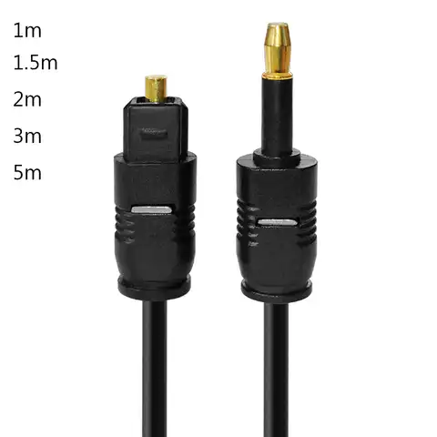 2 м Мини 3,5 мм аудио кабель, цифровой SPDIF оптоволоконный шнур позолоченный для динамика Blu-Ray плеер Xbox усилитель мощности Dropship