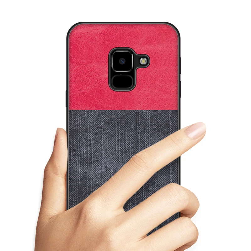 Shockproof Fabric Case For Samsung Galaxy A3 A5 A7 2017 A6 S A8 PLUS 2018 A8Plus Phone Cover Funda Bumpe |